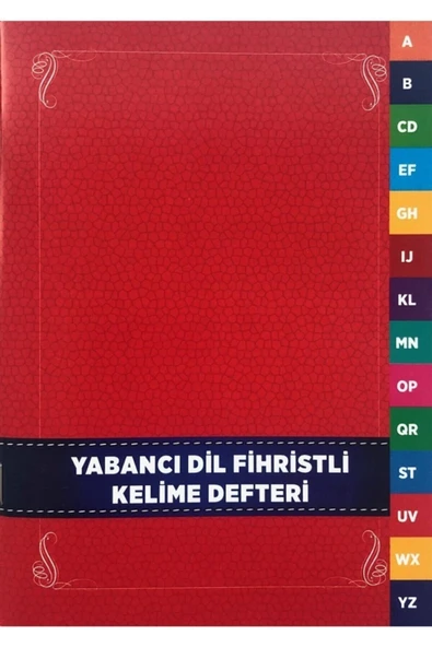 Karatay Yayınları Karatay Yabancı Dil Kelime Defteri Fihristli Karton Kapak 96 Syf ürün görseli 1