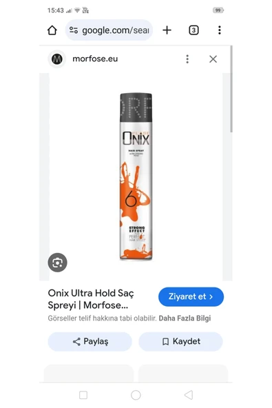 ONİX ULTRA STRONG HOLD SAÇ SPREYİ 400ML - Resim 2