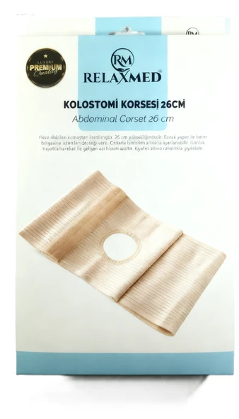 Kolostomi Korsesi - Standart Beden Ayarlanabilir Stoma Torba Sabitleyici & Fıtık Destek Kemeri ürün görseli 1