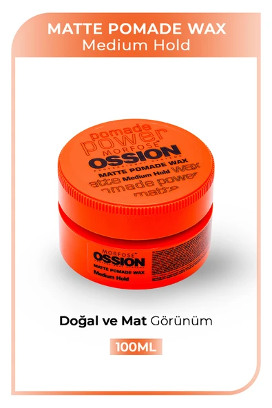 OSSİON WAX 100ML MATTE POMADE TURUNCU ürün görseli 1