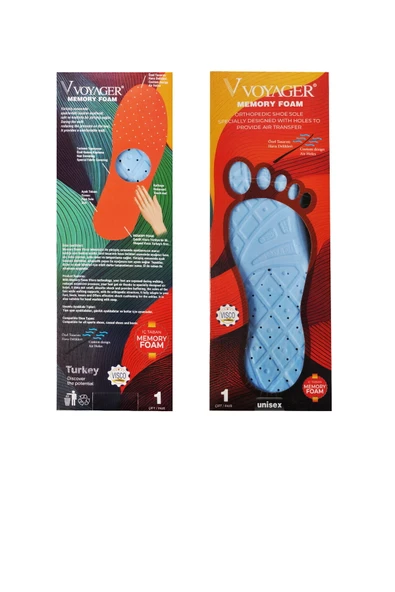 Voyager Siyah Anatomik Memory Foam Unisex İç Tabanlık ürün görseli 1