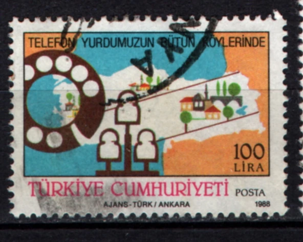 EABİ- 1988 T.C. Pul  (tp0720) ürün görseli 1