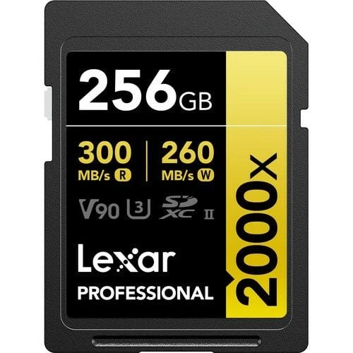 Lexar 256GB 2000x Professional SDXC RDR UII Hafıza Kartı ürün görseli 1