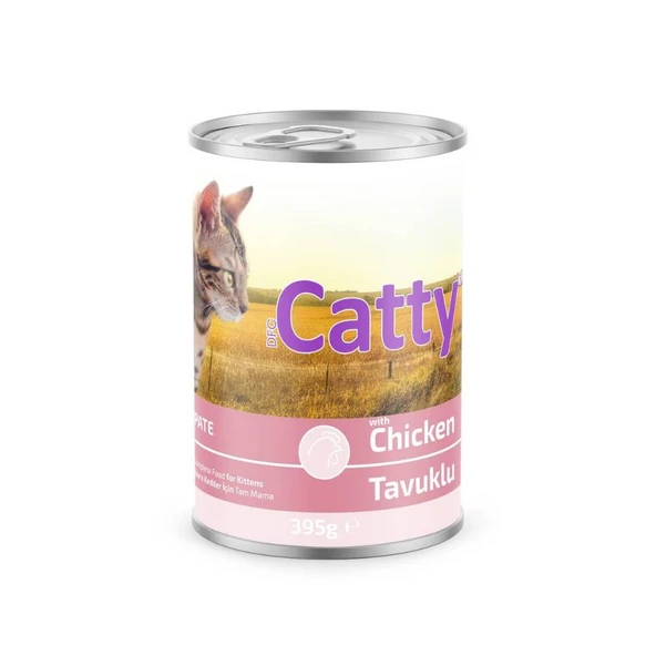 Catty Pate Tavuklu Yavru Kedi Konservesi 395 Gr ürün görseli 1