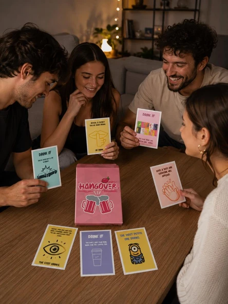 İngilizce Yazılı Eğlenceli Parti Kart Oyunu – Hangover Mini Couples & Friends Party Game 1 Adet ürün görseli 1