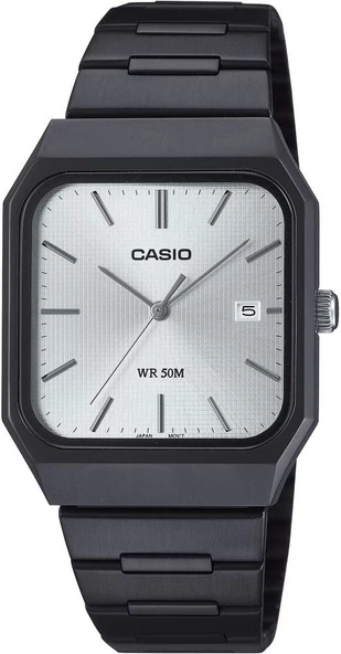 CASIO MTP-B185B-7AVDF SİYAH İYON KAPLAMA DİKDÖRTGEN ERKEK KOL SAATİ ürün görseli 1