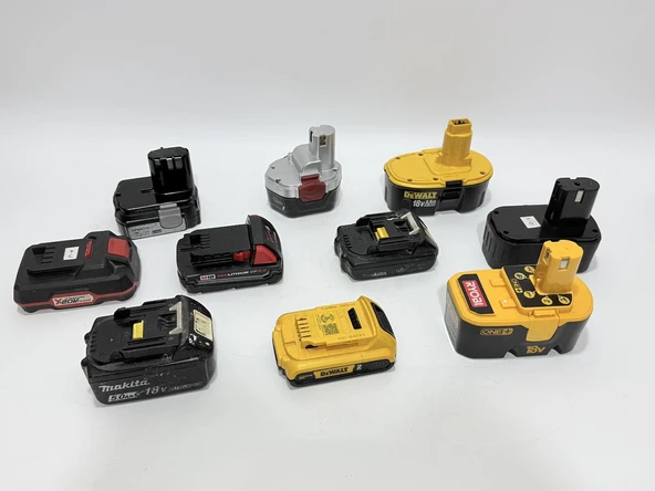 Milwaukee Dewalt Makita vb Matkap Aküsü 10 Adet (ARIZALI-001) ürün görseli 1