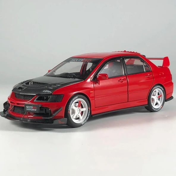 Hobiez World 1:24 Lisanslı Metal Mitsubishi Lancer Evolution IX Kapısı Kaputu ve Bagajı Açılan Model Araba ürün görseli 1