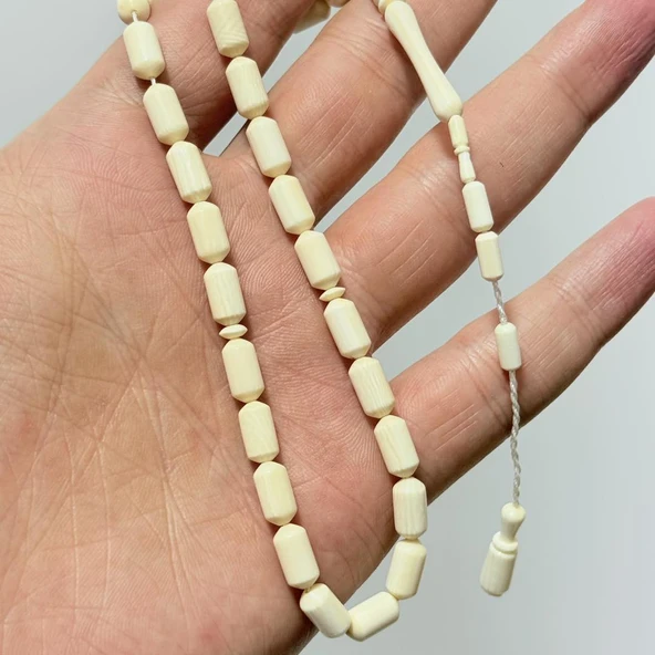 Kesme Fildişi Tesbih 12,50 Gram - Koleksiyonluk Fil Dişi Tespih (F038) ürün görseli 1
