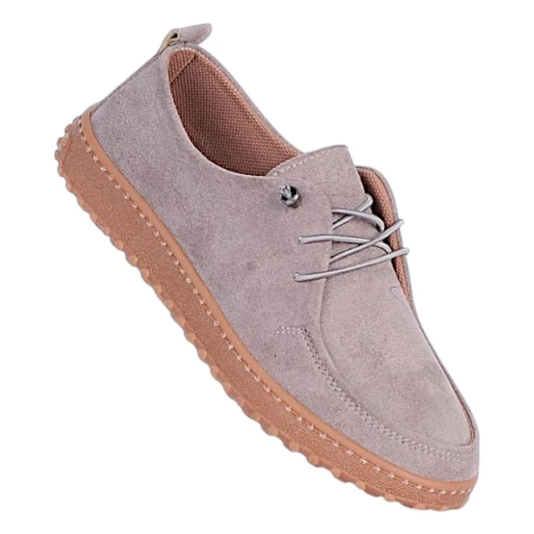 Ayzen 1055 Vizon Kadın Loafer Ayakkabı ürün görseli 1