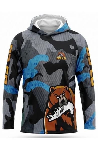 Oslo Performans Balıkçı T-Shirt Kapüşonlu Original Bear ürün görseli 1