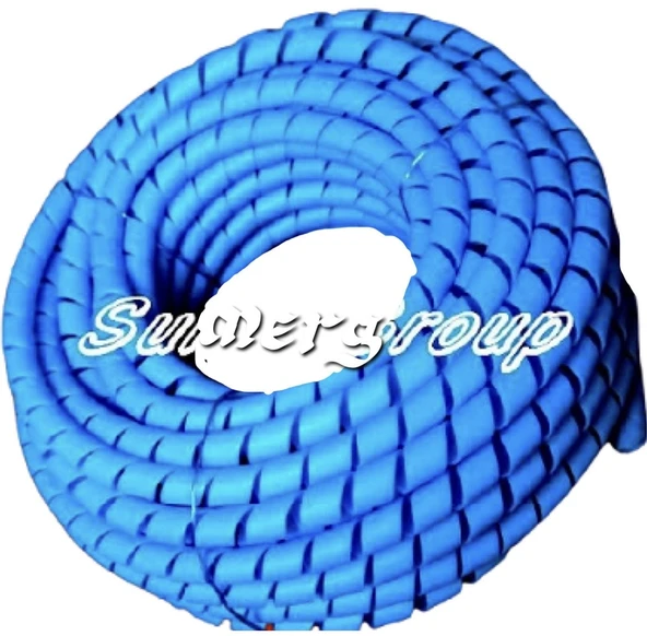 İŞ MAKİNESİ HORTUMU KORUMA SPİRALİ MAVİ 25MM 50METRE - ürün görseli 1
