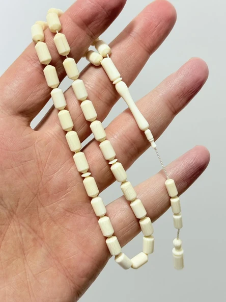 Kesme Fildişi Tesbih 11,60 Gram - Koleksiyonluk Fil Dişi Tespih (F039) ürün görseli 1