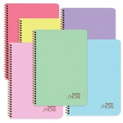 Keskin Color A4 72 Yp.Çizgili Pp Kp.Spiralli Pastel Show Defter ürün görseli 1