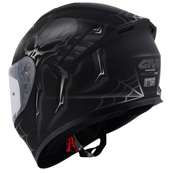 GIVI 50.X ARACHNO MAT SİYAH-GRİ KASK ürün görseli 1