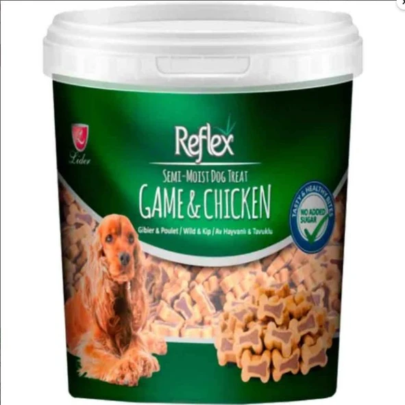 Reflex Semi-Moist Av Hayvanlı ve Tavuklu Yumuşak Köpek Ödülü 500 gr ürün görseli 1