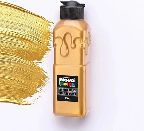 NOVA COLOR AKRİLİK 180 GR ALTIN ürün görseli 1