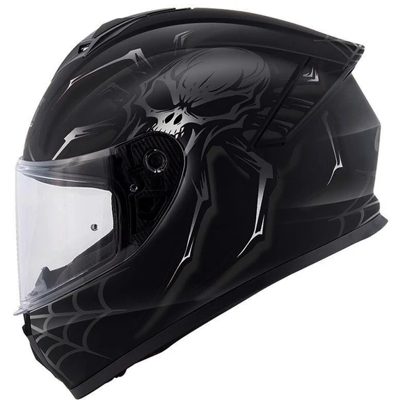 GIVI 50.X ARACHNO MAT SİYAH-GRİ KASK - Resim 3