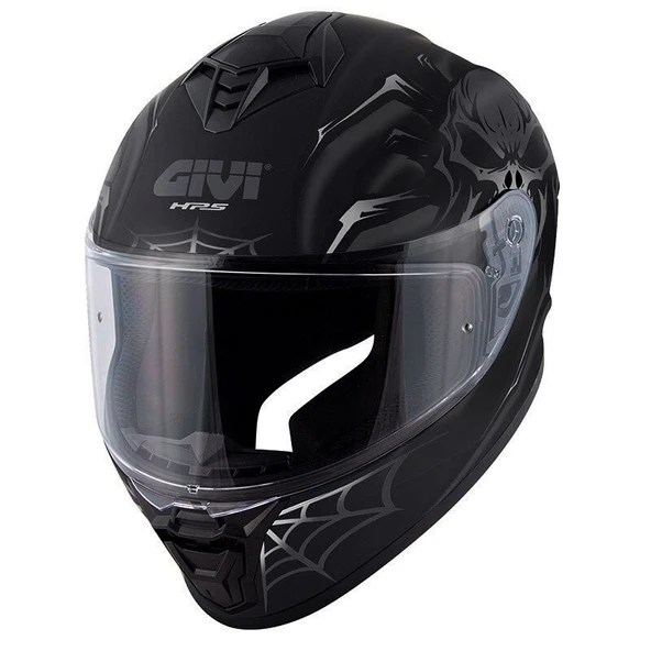 GIVI 50.X ARACHNO MAT SİYAH-GRİ KASK - Resim 2