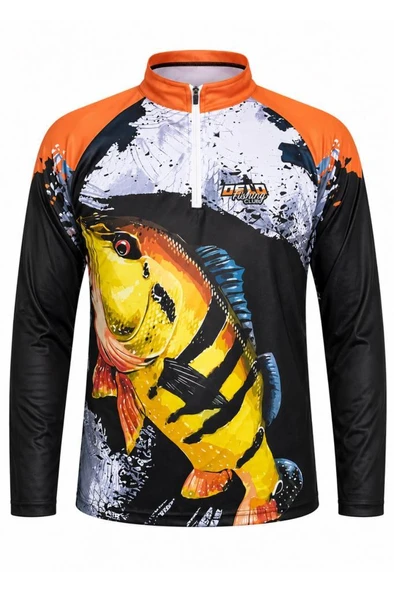 Oslo Performans Balıkçı T-Shirt Orange Fish ürün görseli 1
