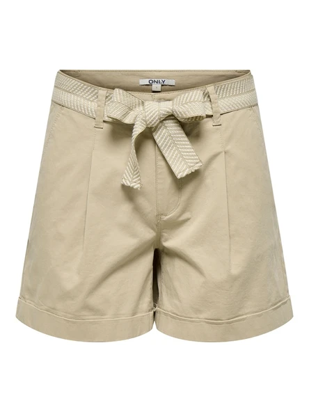 Only   ONLAZELEA MW BELT CHINO SHORTS PNT Kadın Beyaz Şort - 15370625 ürün görseli 1