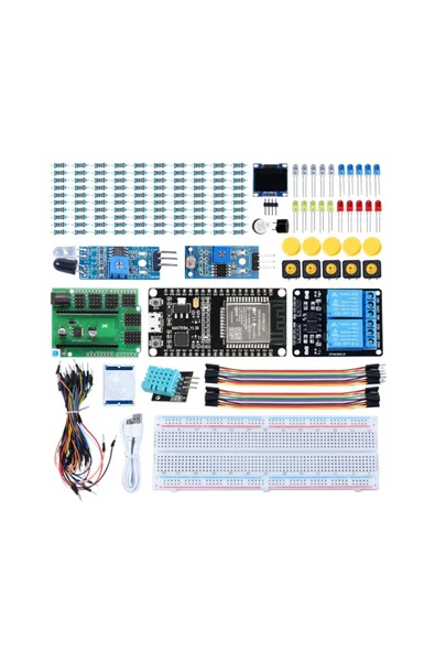 Arduino ESP32 Geliştirme Kartı Başlangıç Kiti – IoT, Robotik ve STEM Elektronik Eğitim ve Proje Seti ürün görseli 1