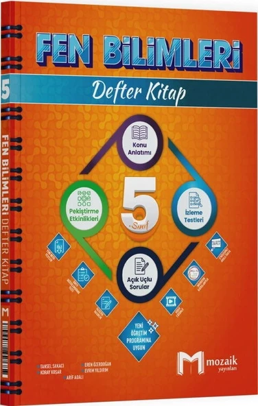 Mozaik 5.Sınıf Fen Bilimleri Defter Kitap ürün görseli 1