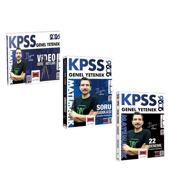Yargı 2026 KPSS Matematik Ders Notları Soru Bankası ve Deneme Seti 3 Kitap ürün görseli 1