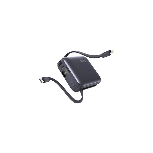 Ttec Recharger Mini LCD 10.000MAH Pd 20W Usb-C ve Lightning Dahili Kablolu Taşınabilir Hızlı Şarj - 2BB231GR ürün görseli 1