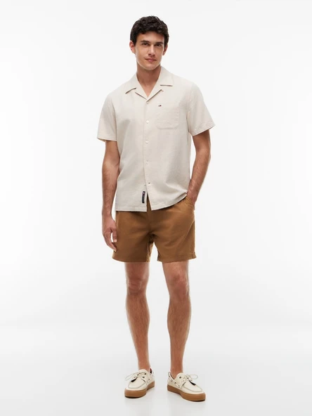 Tommy Hilfiger   TJM LINEN BLEND PULL-ON SHORT Erkek Kahverengi Şort - DM0DM22825 ürün görseli 1