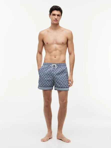 Tommy Hilfiger   MEDIUM DRAWSTRING PRINT Erkek Mavi Deniz Şortu - UM0UM03822 ürün görseli 1