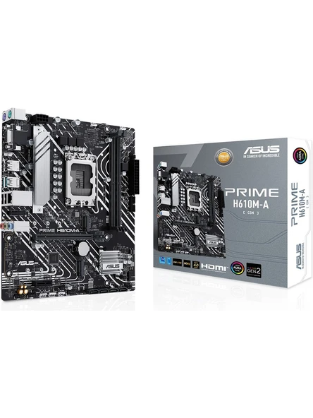 Asus Prime H610M-A-CSM LGA 1700 Soket Anakart ürün görseli 1