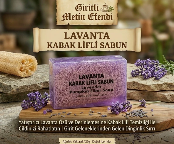 Giritli Metin Efendi Doğal Kabak Lifli - Lavanta ürün görseli 1