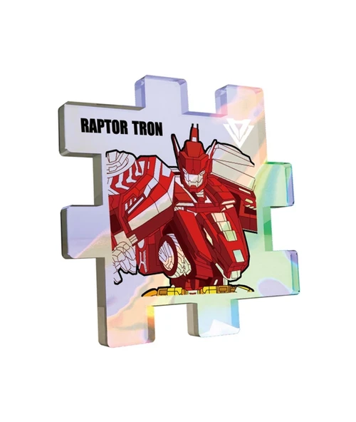 Quantum Heroes Dinoster Raptor Tron Figür - Resim 2