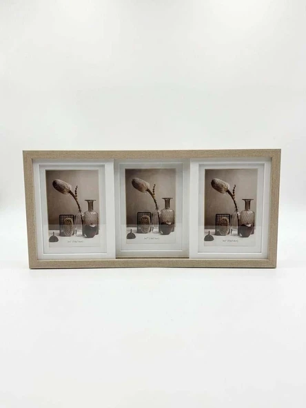 Kızaklı Fotoğraf Çerçevesi 3'lü (13x18 cm) – Masa Üstü Kullanım ürün görseli 1