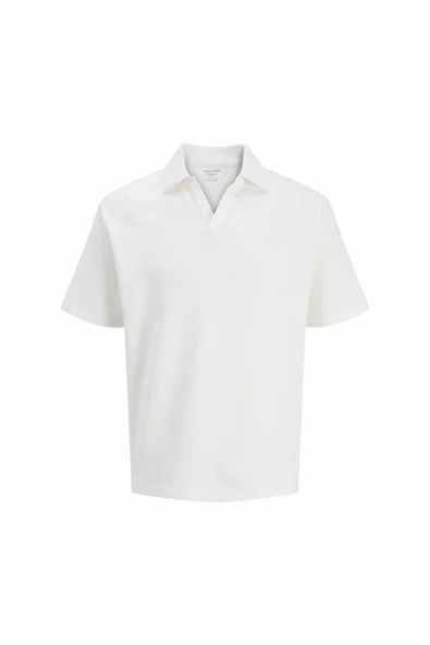 Jack Jones Montauk Splıt Neck Relax Fit Erkek Polo Tişört 12290893 ürün görseli 1
