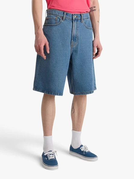 PTTAVM: Vans Check-5 Baggy Denim Short Erkek Mavi Şort - VN000C9V