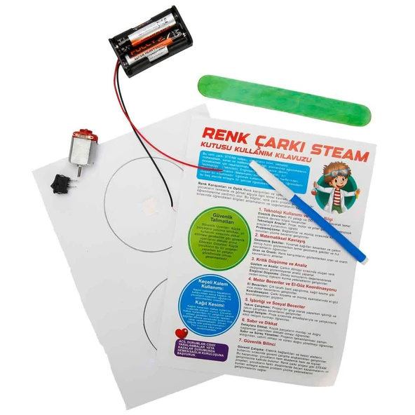Edu Sun Stem Renk Çarkı Bilim Seti - Resim 3