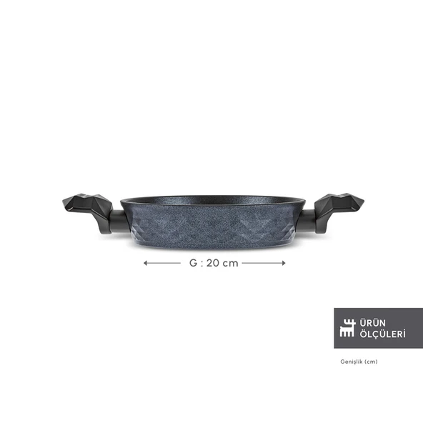Karaca Biodiamond Antibakteriyel Kulp Sahan 20 Cm - Resim 3