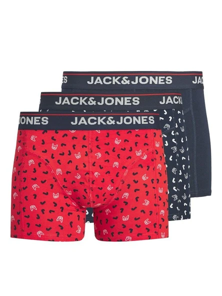 Jack Jones Dog Logo 3 Lü Paket Erkek Boxer 12291862 ürün görseli 1