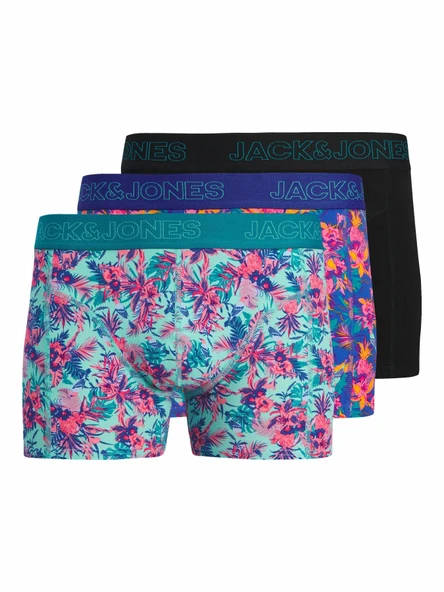 Jack Jones Exotıc Leaves 3 Lü Paket Erkek Boxer 12291162 ürün görseli 1