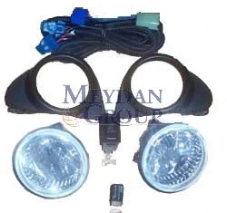 Toyota Yaris 2000-2002 Sis Lambası Sağ - Sol Set 2 Parça Yuvarlak (Çerçeve - Role - Düğme - Tesisat Komple) (Adet) (Oem ürün görseli 1
