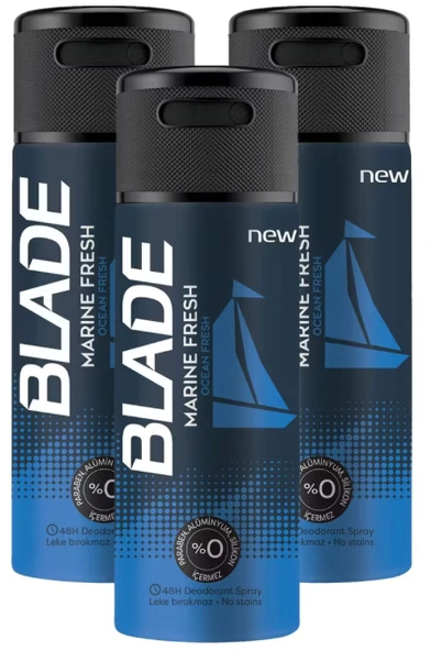 Blade Marine Fresh Erkek Deodorant 150 ml (3 adet) ürün görseli 1