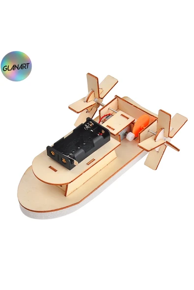 robotik kendin yap motorlu tekne  yapım seti çocuklar için ürün görseli 1