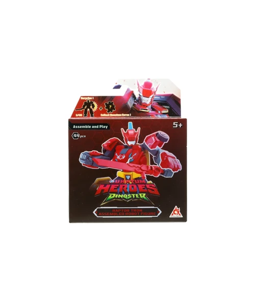 Quantum Heroes Dinoster Raptor Tron Figür - Resim 4