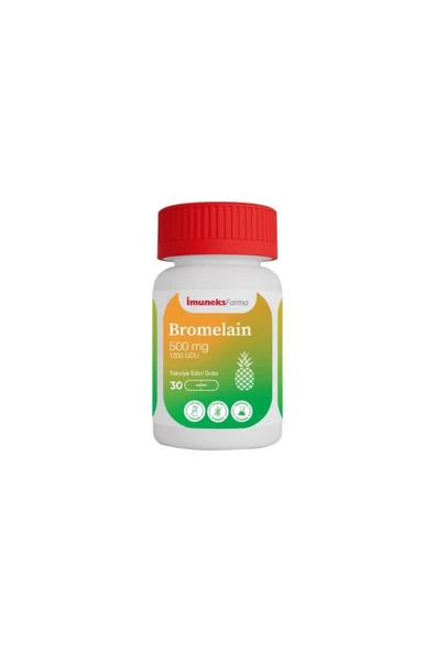 İmuneks Farma Bromelain 500 mg 30 Kapsül ürün görseli 1
