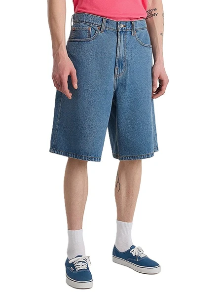 Vans   Check-5 Baggy Denim Short Erkek Mavi Şort - VN000C9V ürün görseli 1