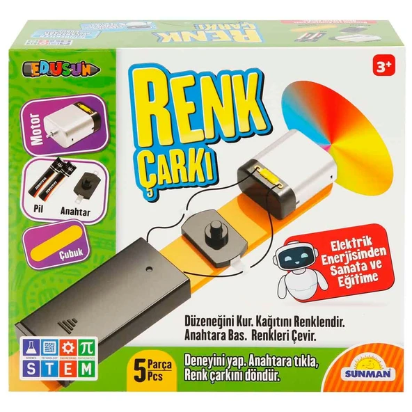 Edu Sun Stem Renk Çarkı Bilim Seti - Resim 2