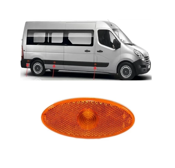 Yan Sınyal Sarı Renault Master Iıı Bm 10- (Oem No: 261B00001R) ürün görseli 1