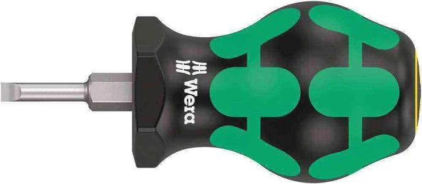 Wera 335 Stubby Topaç Düz 0,6x3,5x25mm Tornavida 05008840001 ürün görseli 1